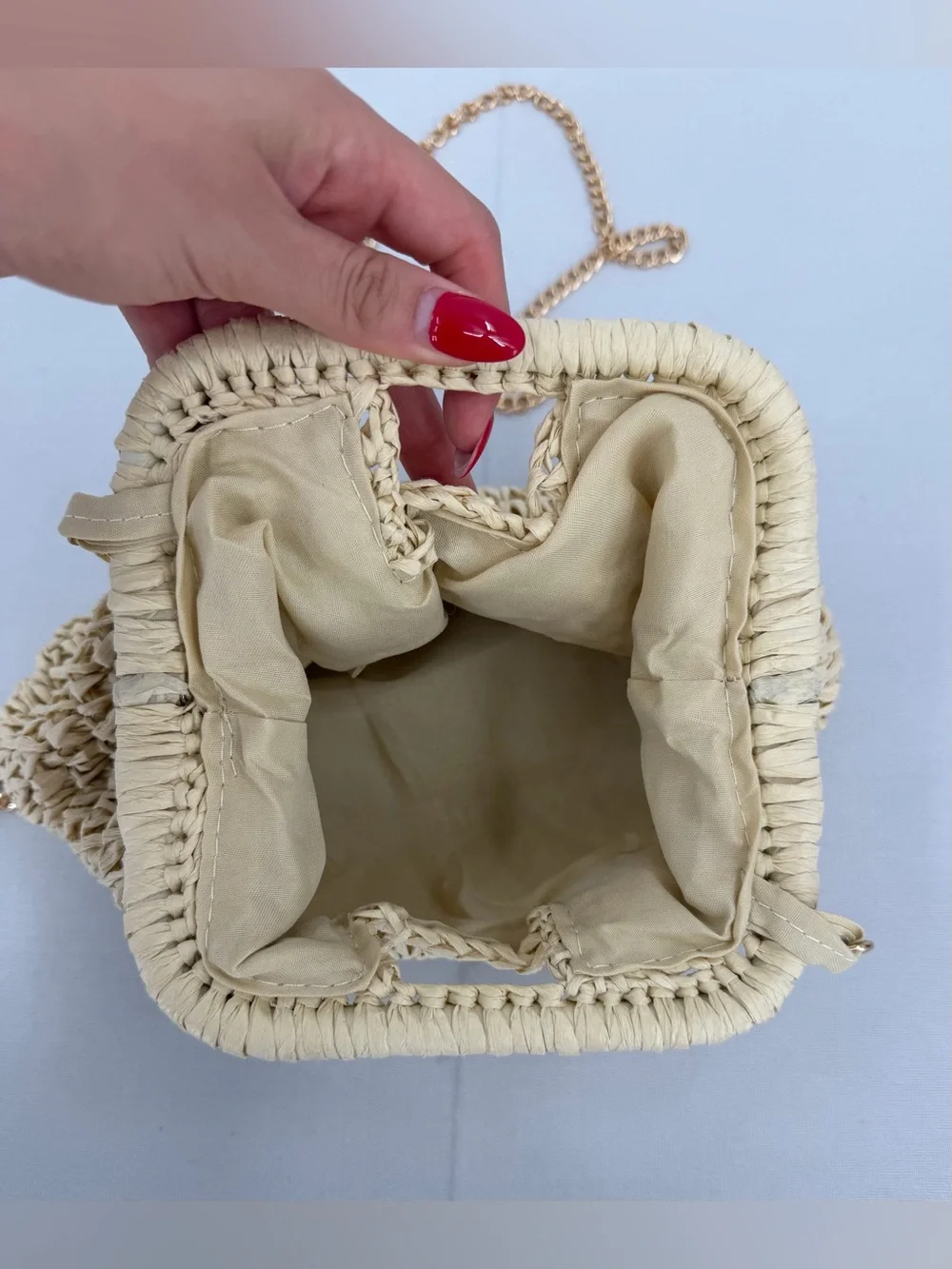 Woven Raffia Crochet Top Handle Crossbody Bag beach vacation resort coastal
